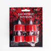 Светодиодные свечи, ночники LED RISALUX «Для жутких ритуалов» набор 4 шт., красные, RGB, 3.5×3.5×4 см RISALUX