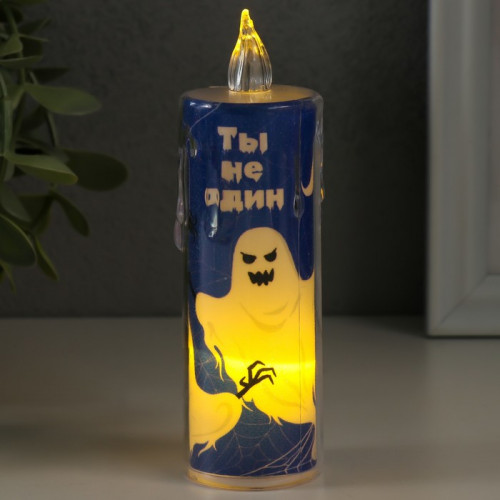 Светодиодная свеча, ночник LED RISALUX «Приведения», 3×LR1130, 3.8×3.8×12 см RISALUX