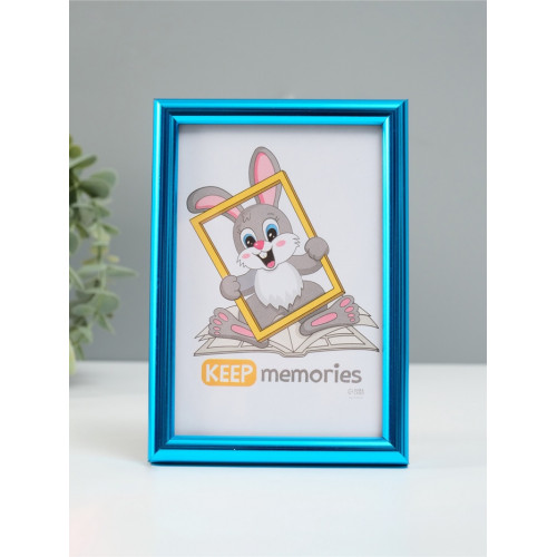 Фоторамка для фото 10×15 см Keep memories «Радуга», пластик, синий металлик, (стекло) Keep memories