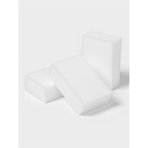 Губки меламиновые для удаления пятен Доляна, 3 шт., 9×6×3 см Доляна