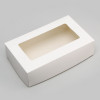 Упаковка для продуктов с окном, белая, 23×14×6 см, 1.9 л UPAK LAND