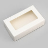 Упаковка для продуктов с окном, белая, 23×14×6 см, 1.9 л UPAK LAND