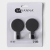 Крючки самоклеющиеся SAVANNA Black Loft, 2 шт, металл, 1,8×7,3×4,5 см, цвет чёрный SAVANNA