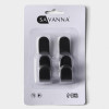 Крючки самоклеющиеся SAVANNA Black Loft, 4 шт, металл, 2,8×5,5×1,8 см, цвет чёрный SAVANNA