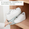 Подставка для хранения обуви регулируемая, 26×10×6 см, серо-голубая (производитель не указан)