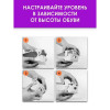 Подставка для хранения обуви регулируемая, 26×10×6 см, серо-голубая (производитель не указан)
