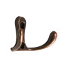 Крючок мебельный ТУНДРА TKd=005, двухрожковый, медь, 5 шт. TMP ТУНДРА