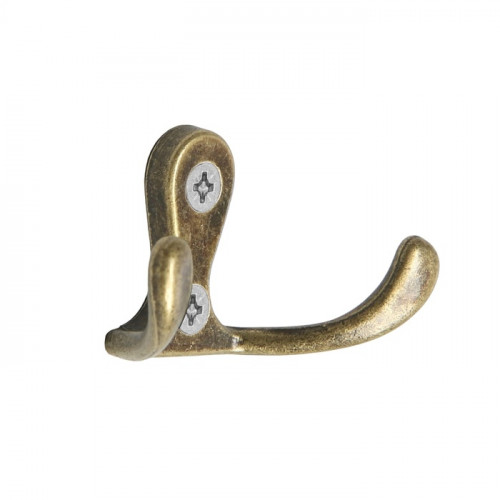 Крючок мебельный ТУНДРА TKd=003, двухрожковый, бронза ТУНДРА