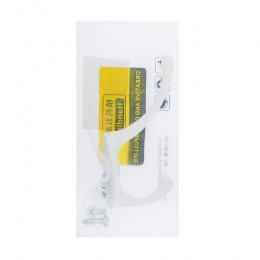 Крючок мебельный ТУНДРА TKd=002 LIGHT, двухрожковый, белый, 4 шт. TMP