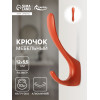Крючок мебельный CAPPIO HEEL LIGHT, двухрожковый, цвет кирпичный CAPPIO