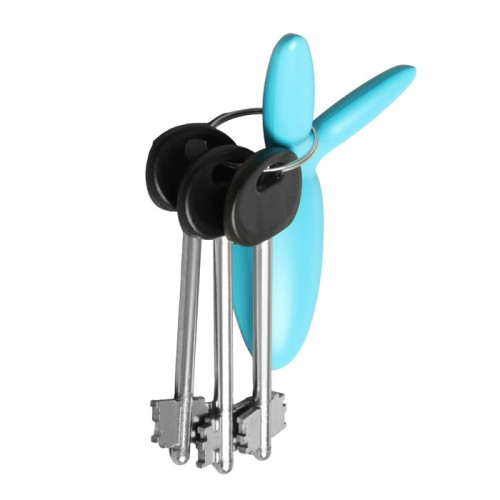 Крючок мебельный CAPPIO RABBIT, двухрожковый, цвет голубой CAPPIO
