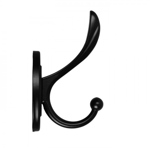 Крючок мебельный CAPPIO LOVE, двухрожковый, цвет черный CAPPIO