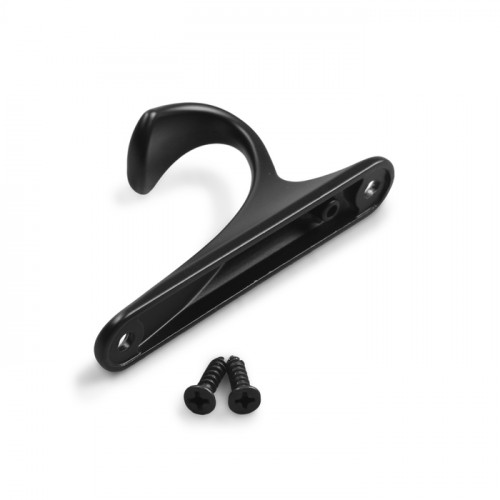 Крючок мебельный CAPPIO CLASSIC, однорожковый, цвет черный CAPPIO