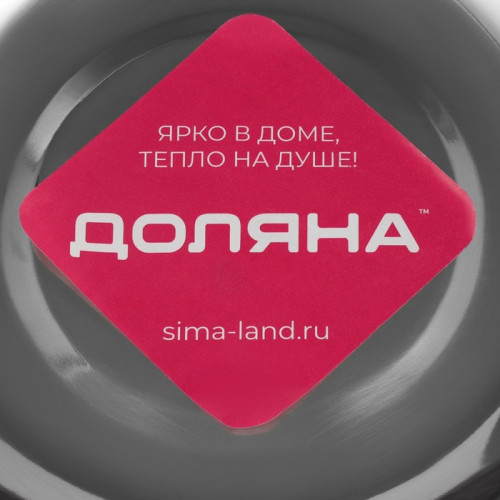 Миска Доляна, 650 мл, d=16.5 см, толщина 0.3 мм, нержавеющая сталь, хромированная Доляна