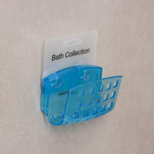 Мыльница настенная на присосках Bath Collection, 9,5×5×6 см, цвет МИКС (производитель не указан)