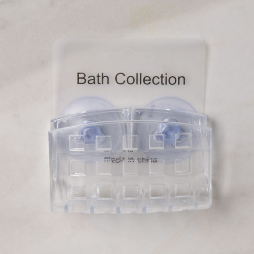 Мыльница настенная на присосках Bath Collection, 9,5×5×6 см, цвет МИКС (производитель не указан)