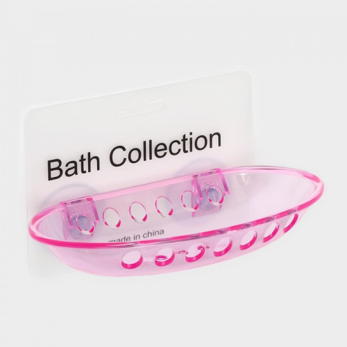 Мыльница на присосках Bath Collection, пластик, 15,5×9,5×3 см, цвет МИКС (производитель не указан)