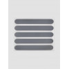 Светоотражающая термонаклейка «Полосы», 12×1.5 см, 5 шт. на листе, серая Арт Узор
