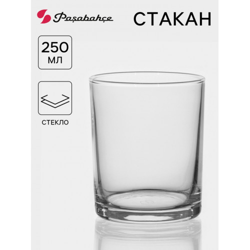 Стакан для виски Paşabahçe Istanbul, 250 мл, стекло, прозрачный Paşabahçe