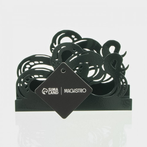 Салфетница Magistro «Змея», 14×4×9 см, зелёная Magistro