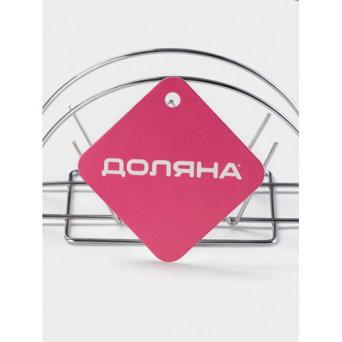 Салфетница Доляна «Корона», 13×6×7.5 см, хром Доляна