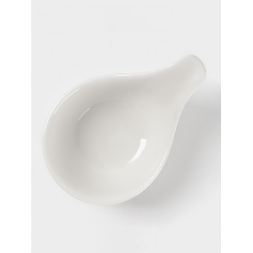 Соусник Доляна White Label, 60 мл, 12×8×6 см, фарфор, белый Доляна