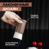 Солонка стеклянная «Стиль», 150 мл, 5,5×8 см, цвет коричневый мрамор (производитель не указан)