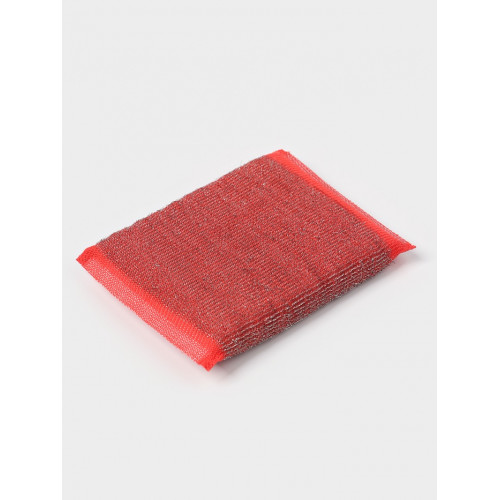 Губка для посуды Доляна, со стальной стружкой, 12×9×1.5 см, МИКС Доляна