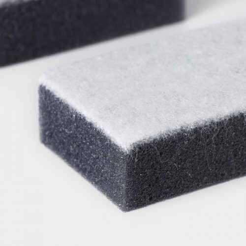 Набор губок для мытья посуды Raccoon, 5 шт., с частицами угля, 8.8×6×3 см, серый Raccoon