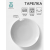 Тарелка Добрушский завод «Универсал», d=17.5 см, фарфор, белая Добрушский фарфоровый завод