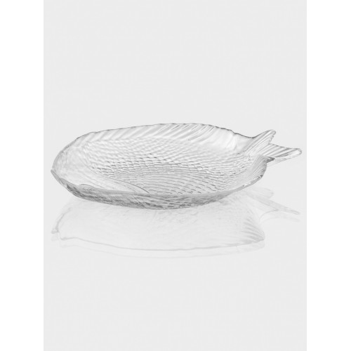 Блюдо Paşabahçe Marine, 19.6×16 см, стекло, прозрачное Paşabahçe