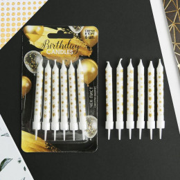 Свечи для торта Birthday Candle, 6 шт., 9×0.8 см
