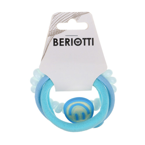 BERIOTTI Набор резинок для волос 3шт, нейлон, пластик, 5,5 см, 4 цвета BERIOTTI