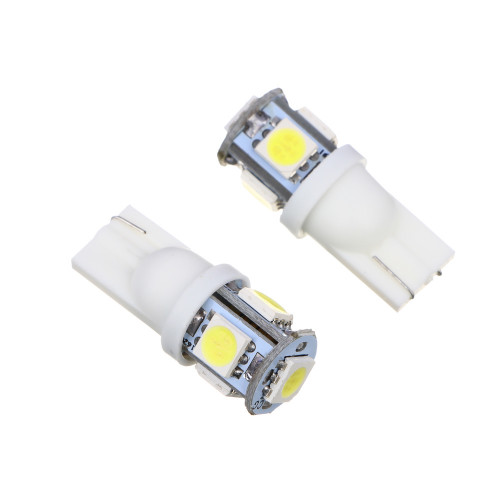 ЕРМАК Лампа светодиодная T10, 1,5W (5SMD-5050),12В,белый, 2 шт., блистер ЕРМАК