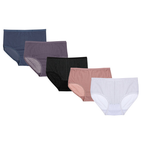 Трусы женские макси с принтом, р.48-50, 95% хлопок, 5% спандекс, Cotton #6001 (производитель не указан)