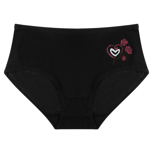 Трусы женские макси с принтом, р.50-52, 95% хлопок, 5% спандекс, Cotton #6001 (производитель не указан)