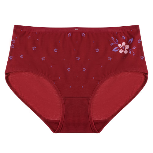 Трусы женские макси с принтом, р.52-54, 95% хлопок, 5% спандекс, Cotton #6001 (производитель не указан)