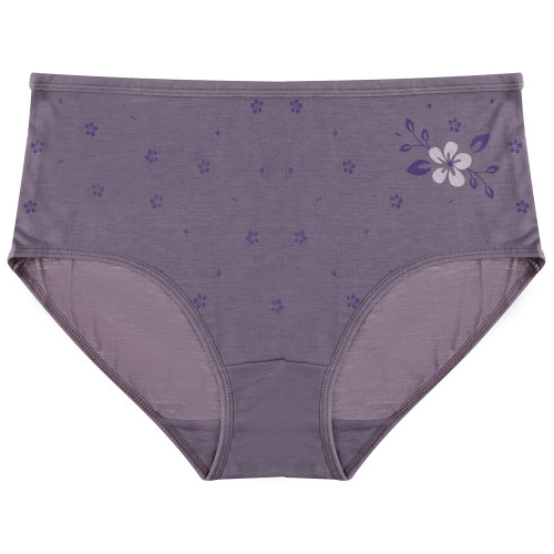 Трусы женские макси с принтом, р.52-54, 95% хлопок, 5% спандекс, Cotton #6001 (производитель не указан)