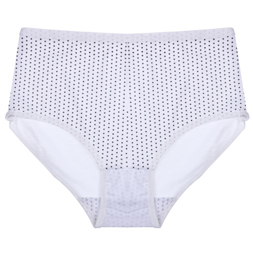 Трусы женские макси с принтом, р.52-54, 95% хлопок, 5% спандекс, Cotton #6001 (производитель не указан)