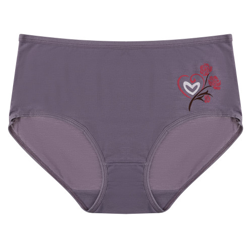 Трусы женские макси с принтом, р.50-52, 95% хлопок, 5% спандекс, Cotton #6001 (производитель не указан)