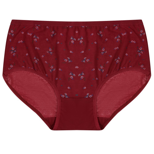 Трусы женские макси с принтом, р.50-52, 95% хлопок, 5% спандекс, Cotton #6001 (производитель не указан)