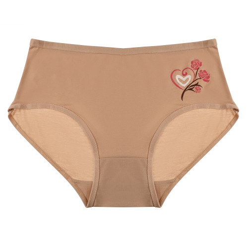 Трусы женские макси с принтом, р.50-52, 95% хлопок, 5% спандекс, Cotton #6001 (производитель не указан)