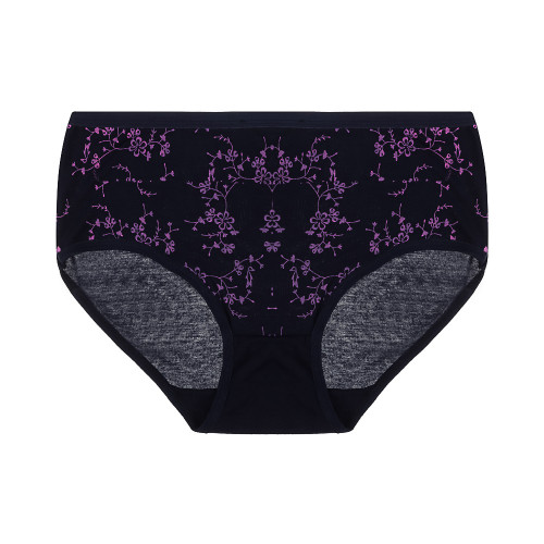 Трусы женские макси с принтом, р.48-50, 95% хлопок, 5% спандекс, Cotton #6001 (производитель не указан)