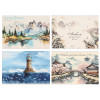ClipStudio Альбом для рисования A4 40л., офсет 90г/м2, обл. картон, скрепка, 4 дизайна ClipStudio