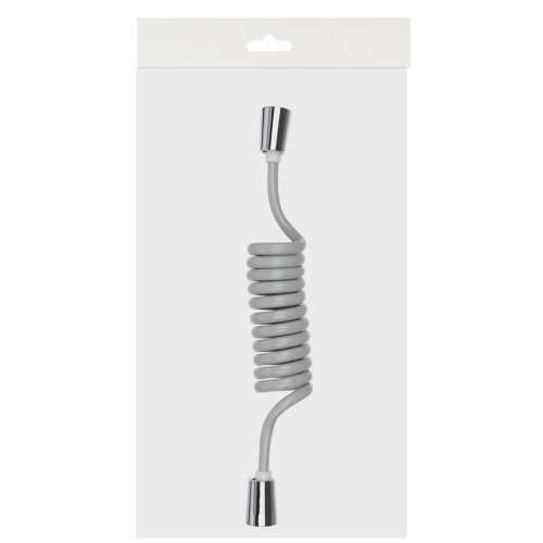 Шланг для гигиенического душа, 30-150 см, 1/2"(Имп)-1/2"(Имп), ПВХ, серый (производитель не указан)