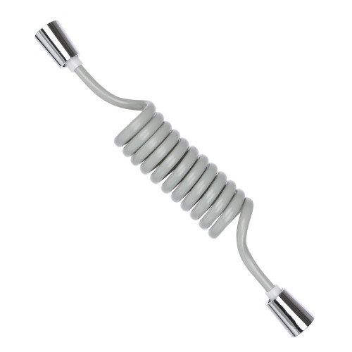 Шланг для гигиенического душа, 30-150 см, 1/2"(Имп)-1/2"(Имп), ПВХ, серый (производитель не указан)