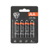 BY Батарейки AA (LR06) 4шт в блистере, щелочные 1.5V, высокой ёмкости BY