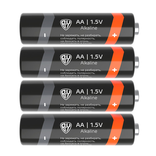 BY Батарейки AA (LR06) 2шт в блистере, щелочные 1.5V, высокой ёмкости BY