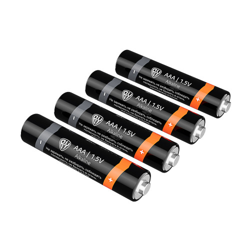 BY Батарейки AAA (LR03) 4шт в блистере, щелочные 1.5V, высокой ёмкости BY
