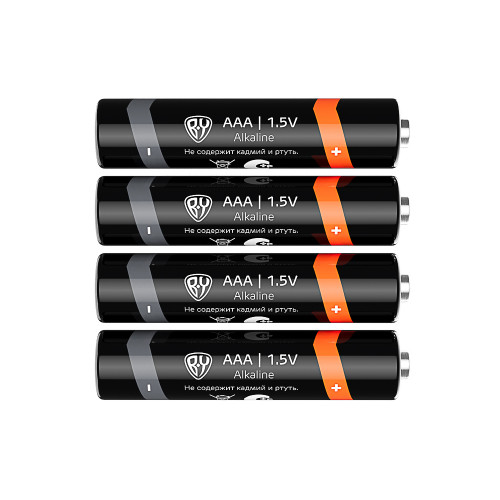 BY Батарейки AAA (LR03) 4шт в блистере, щелочные 1.5V, высокой ёмкости BY
